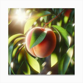 Peach Tree Canvas Print