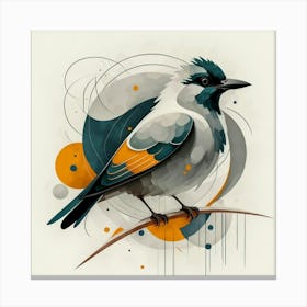 Bird On A Branch Canvas Print