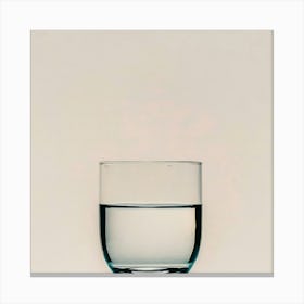 Glass Of Water 4 Canvas Print