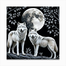 Wolf Moon Canvas Print