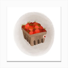 Strawberry Punnet Square Canvas Print