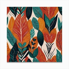 Tropical Leaves Canvas Print