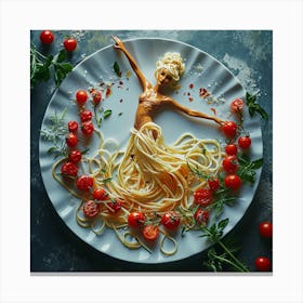 Spaghetti Dancer 2 Canvas Print