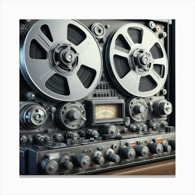 Reel To Reel Tape Recorder Canvas Print