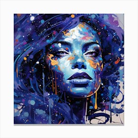 Blue Woman 1 Canvas Print