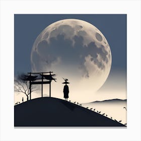 Full Moon In The Sky 1 Canvas Print
