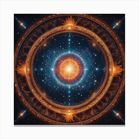 Compass Saturn Canvas Print
