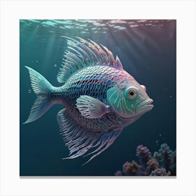 Mermaid Fish Canvas Print