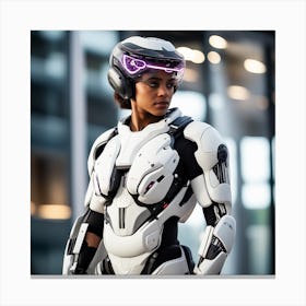 Building A Strong Futuristic Suit Like The One In The Image Requires A Significant Amount Of Expertise, Resources, And Time 11 Canvas Print