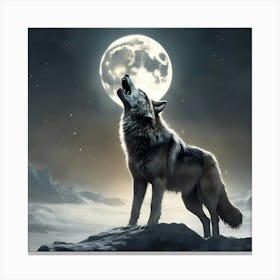 Howling Wolf 2 Canvas Print