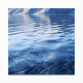 Icebergs In The Water Canvas Print