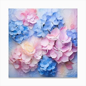 Watercolor Hydrangeas Canvas Print