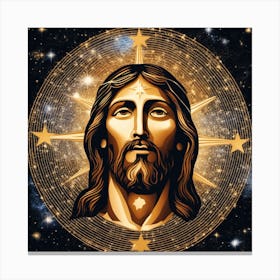 Jesus Face Canvas Print