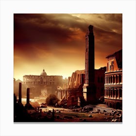 The Ancients Cities Canvas Print