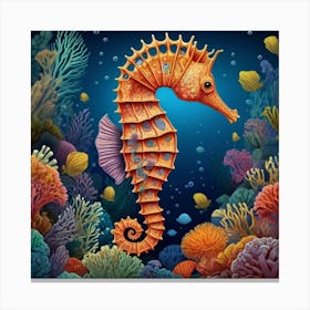 Seahorse 4 Canvas Print