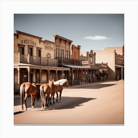 Old West Town 9 Canvas Print