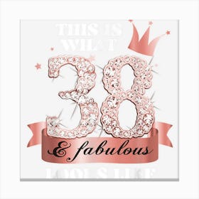 38 & Fabulous I Black Peach Party Group Candid Photo Outfit 1 Canvas Print