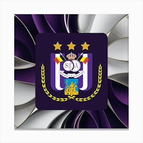 R.S.C. Anderlecht Logo Wall Art 19 Canvas Print