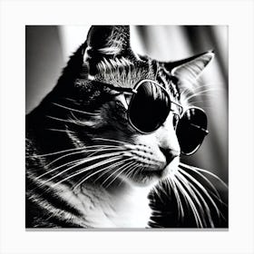 Cat In Sunglasses 8 Canvas Print