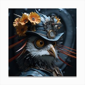Steampunk Owl 2 Canvas Print