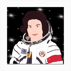 Astronaut Valentina Tereshkova Canvas Print