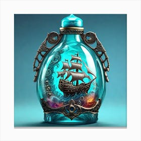 Ship In A Bottle 1 Canvas Print