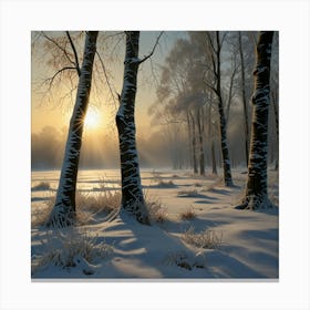 Winter Landscape Canvas Print