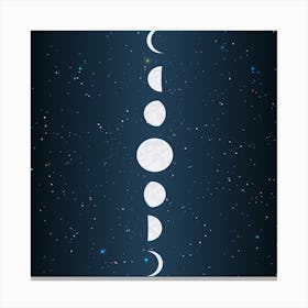 Moon Phases 1 Canvas Print
