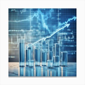 Stock Market Graph Canvas Print