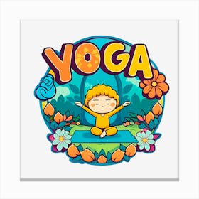 Yoga Boy Canvas Print