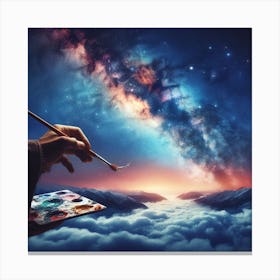 Painting a Milky Way Canvas Print