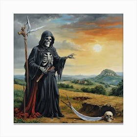 Grim Reaper Canvas Print