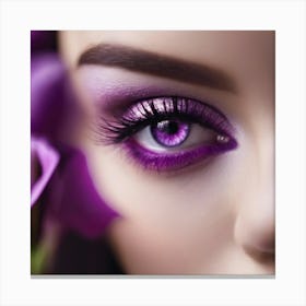 Purple Eyes Canvas Print