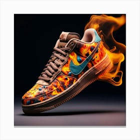 Nike Air Force 1 Fire 1 Canvas Print