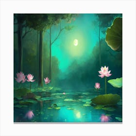 Lotus Pond Canvas Print