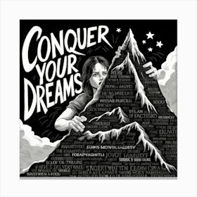 Conquer Your Dreams 1 Canvas Print