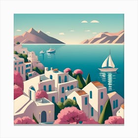 Greece Island Canvas Print