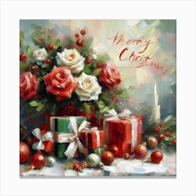 Merry Christmas 3 Canvas Print