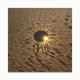 Sun In The Sand Canvas Print