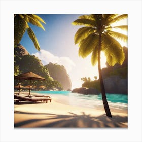 Beach Scene 8 Canvas Print