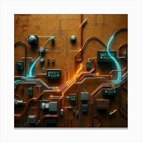 Circuit Board 2 Canvas Print