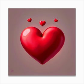 Hearts Canvas Print