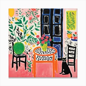 Cat In The Room 15 Canvas Print