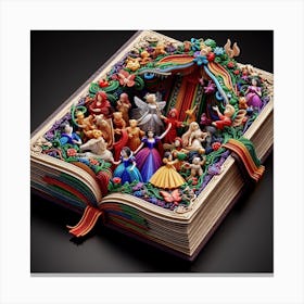 story on book Canvas Print