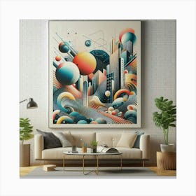 Abstract Painting For Stylish Walls Canvas Print