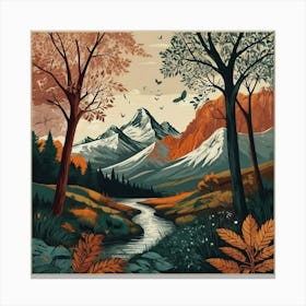 Mountain Landscape 2 Canvas Print