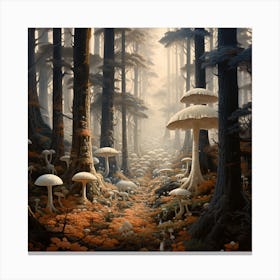 Mushroom Forest 1 Canvas Print