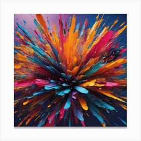 Colorful Explosion Canvas Print