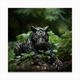 Carbon-Fiber Tiger Canvas Print