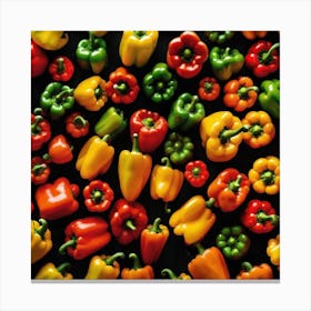 Colorful Peppers 84 Canvas Print